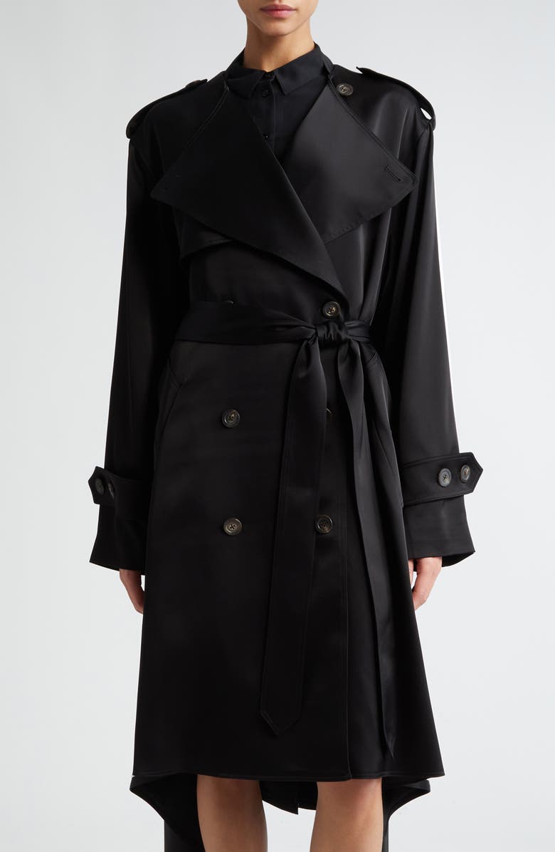 Peter Do Handkerchief Hem Satin Trench Coat | Nordstrom