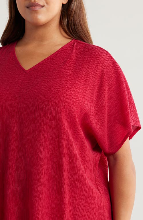 Eileen Fisher V-neck Tunic Top In Azalea