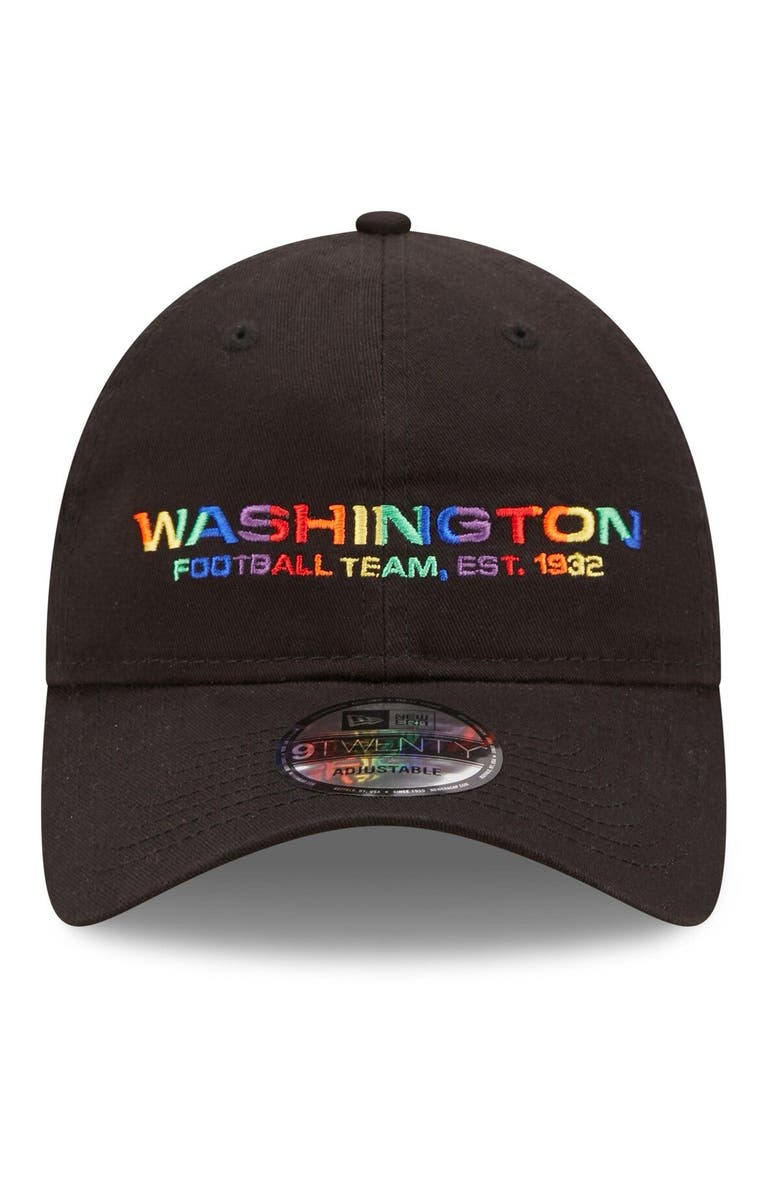 New Era Men's New Era Black Washington Football Team Team Core Classic 2.0 9TWENTY Adjustable Hat, Alternate, color, 