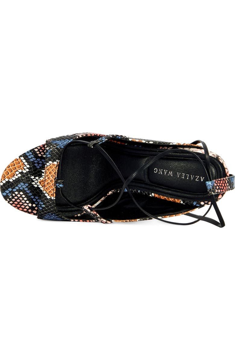 AZALEA WANG Orena Wraparound Wedge Sandal, Alternate, color,