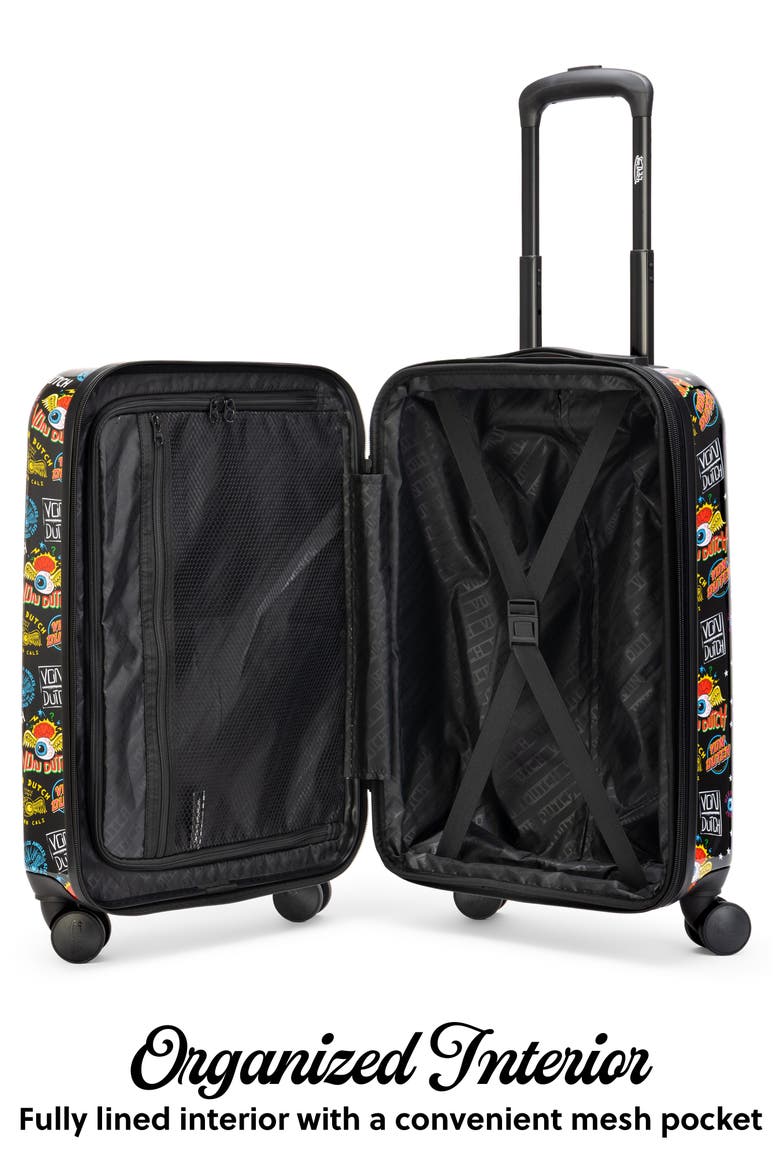 Black Jax Expandable Hardside Spinner Carry-on Suitcase, Alternate, color, Black Jax