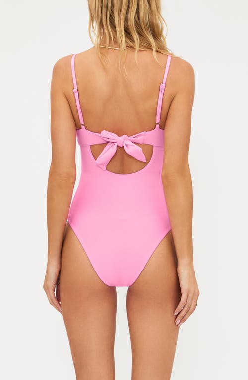 Beach Riot Lindy Cutout One-piece Swimsuit In Pink