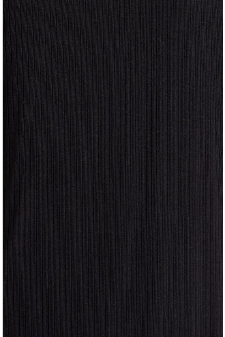 Moonlight Eco Rib Short Pajamas, Alternate, color, BLACK