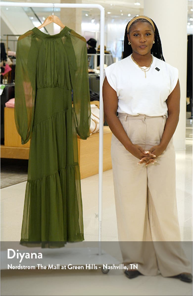 Julip Long Sleeve Tiered Maxi Dress, sales video thumbnail
