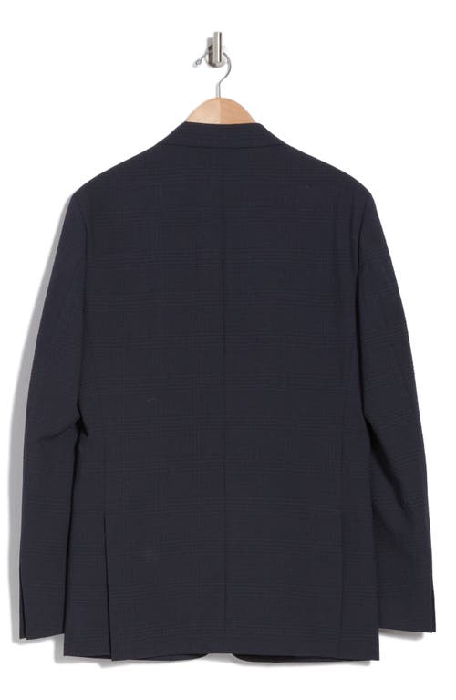 Shop Calvin Klein Seersucker Plaid Sport Coat In Navy