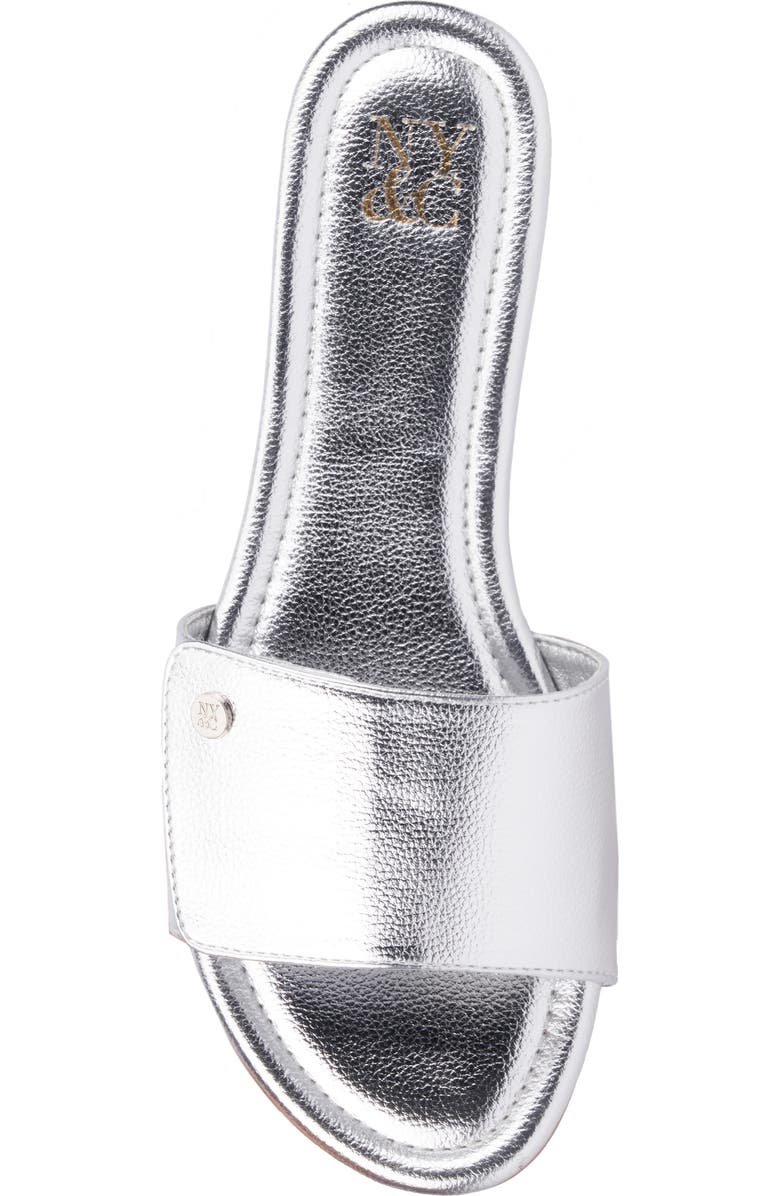 NEW YORK AND COMPANY Adelle Slide Sandal, Alternate, color, Silver