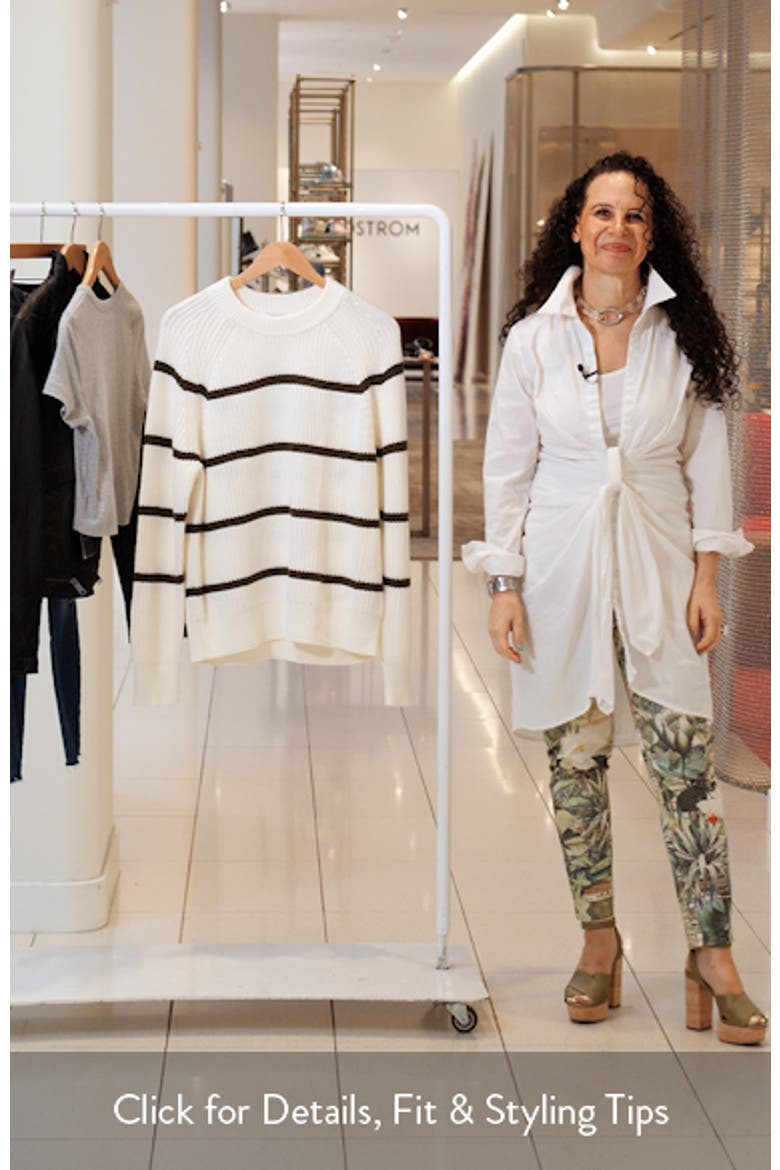 Edie Stripe Cotton Sweater video