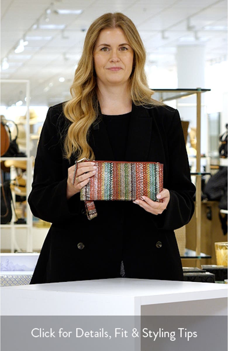 'Vida' Leather Clutch, sales video thumbnail