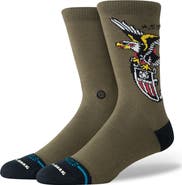 Stance Eagle Cotton Blend Crew Socks
