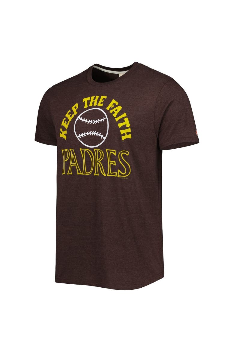 Men's Homage Brown San Diego Padres Hyper Local Tri-Blend T-Shirt, Alternate, color, Brown