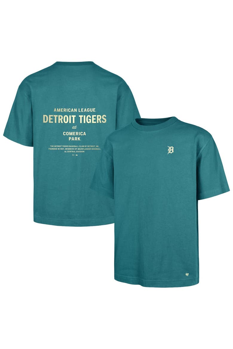 Men's '47  Hunter Green Detroit Tigers Leon Foundation T-Shirt, Main, color, Hunter Green