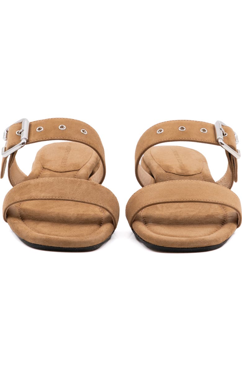Andrea Gomez Frida Suede Sandal, Alternate, color, Camel
