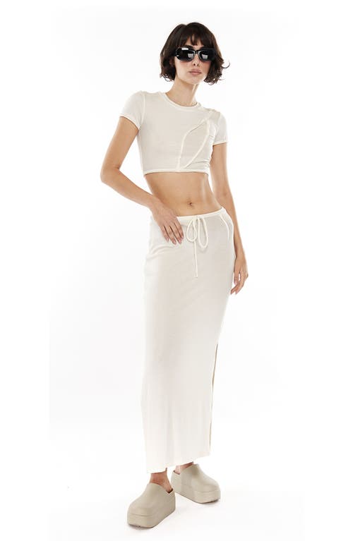 Mother Of All Papper Short Sleeve Crop Top In Animal Print