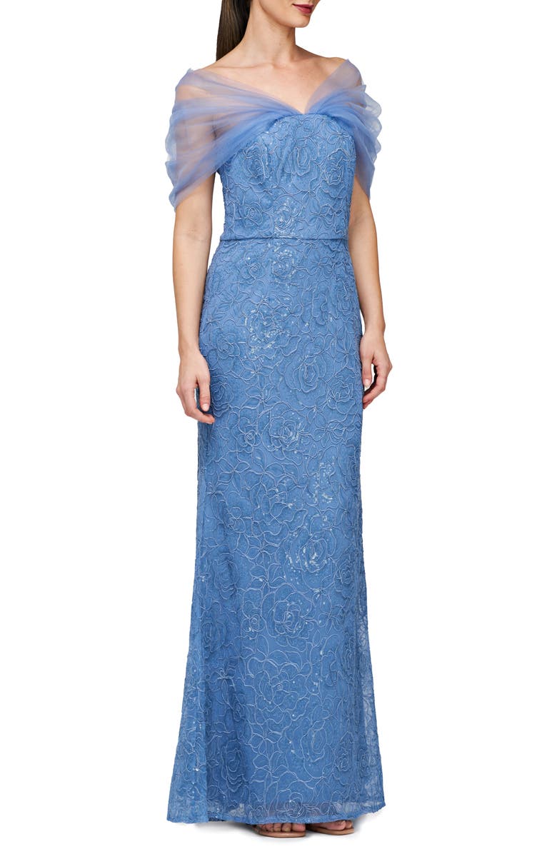 JS Collections Isa Sequin Mermaid Gown, Alternate, color, 