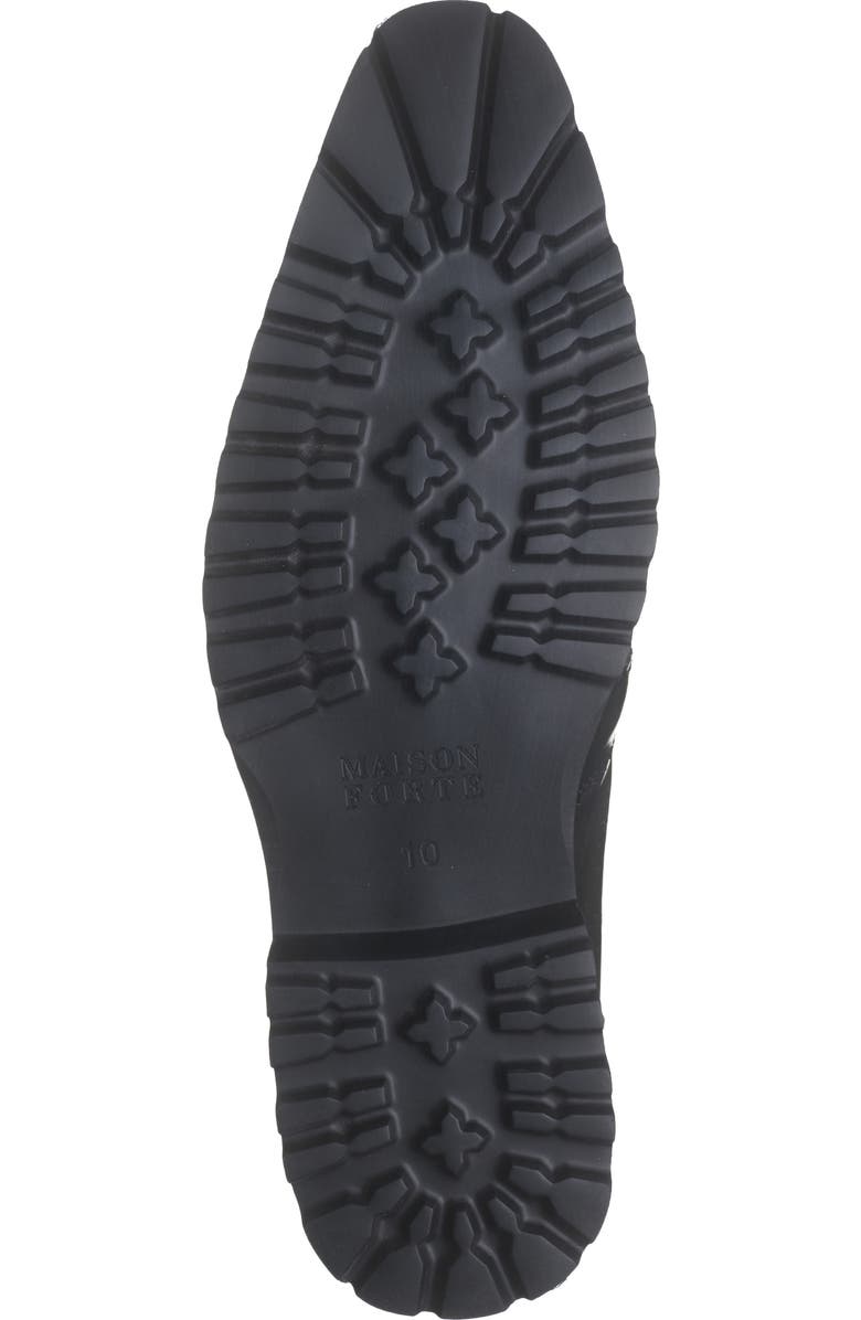 Maison Forte Fly Spectator Penny Loafer, Alternate, color, Black-White