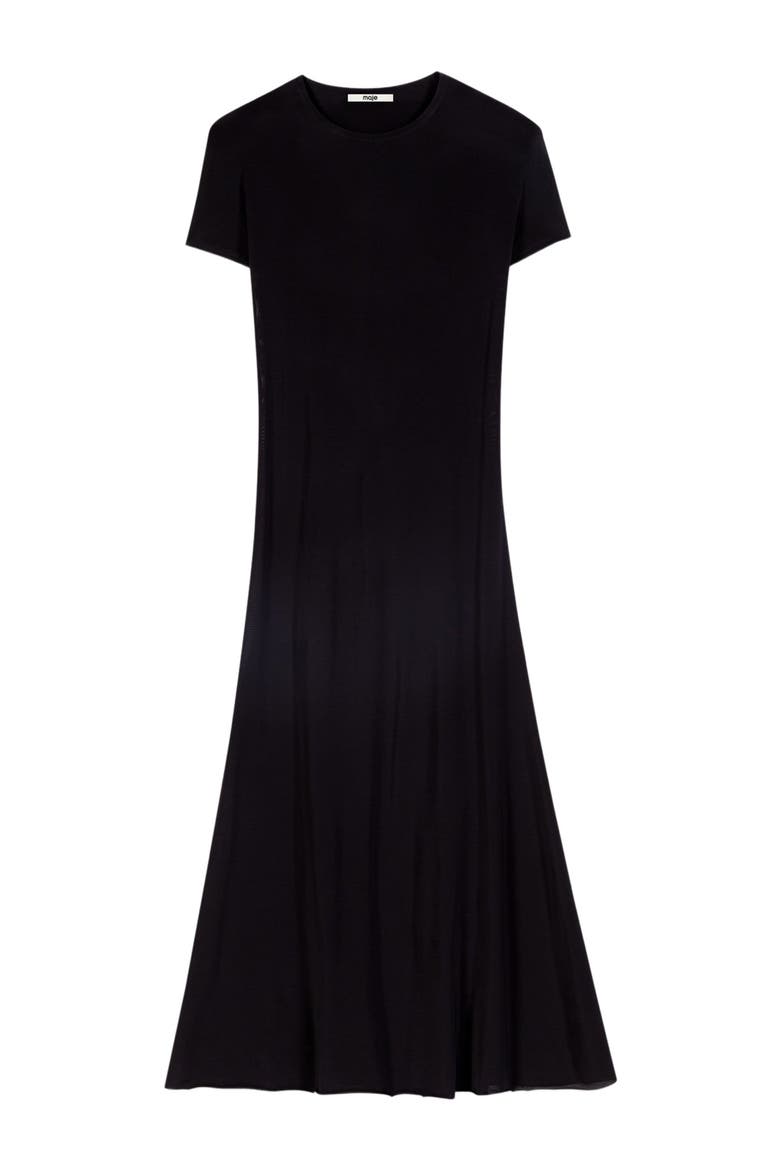 Cowl-back maxi dress, Alternate, color, Black