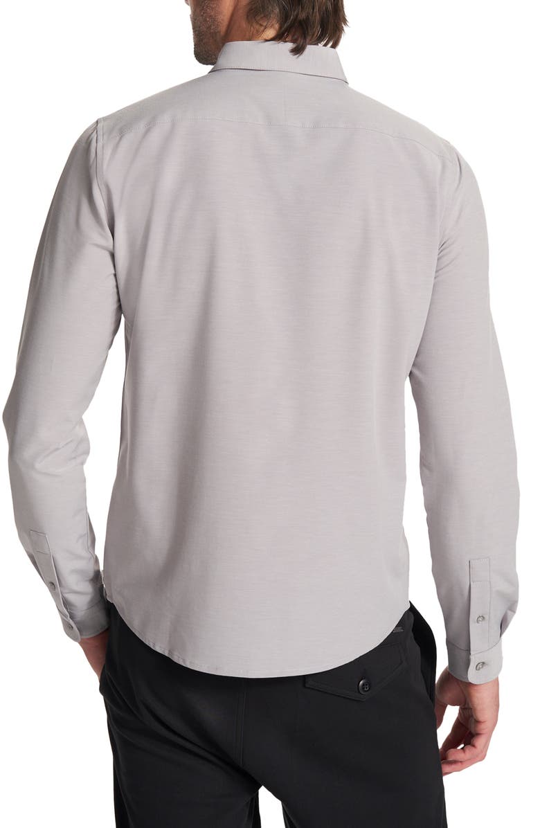 Vuori Long Sleeve Bridge Button-Up Shirt, Alternate, color, Fog