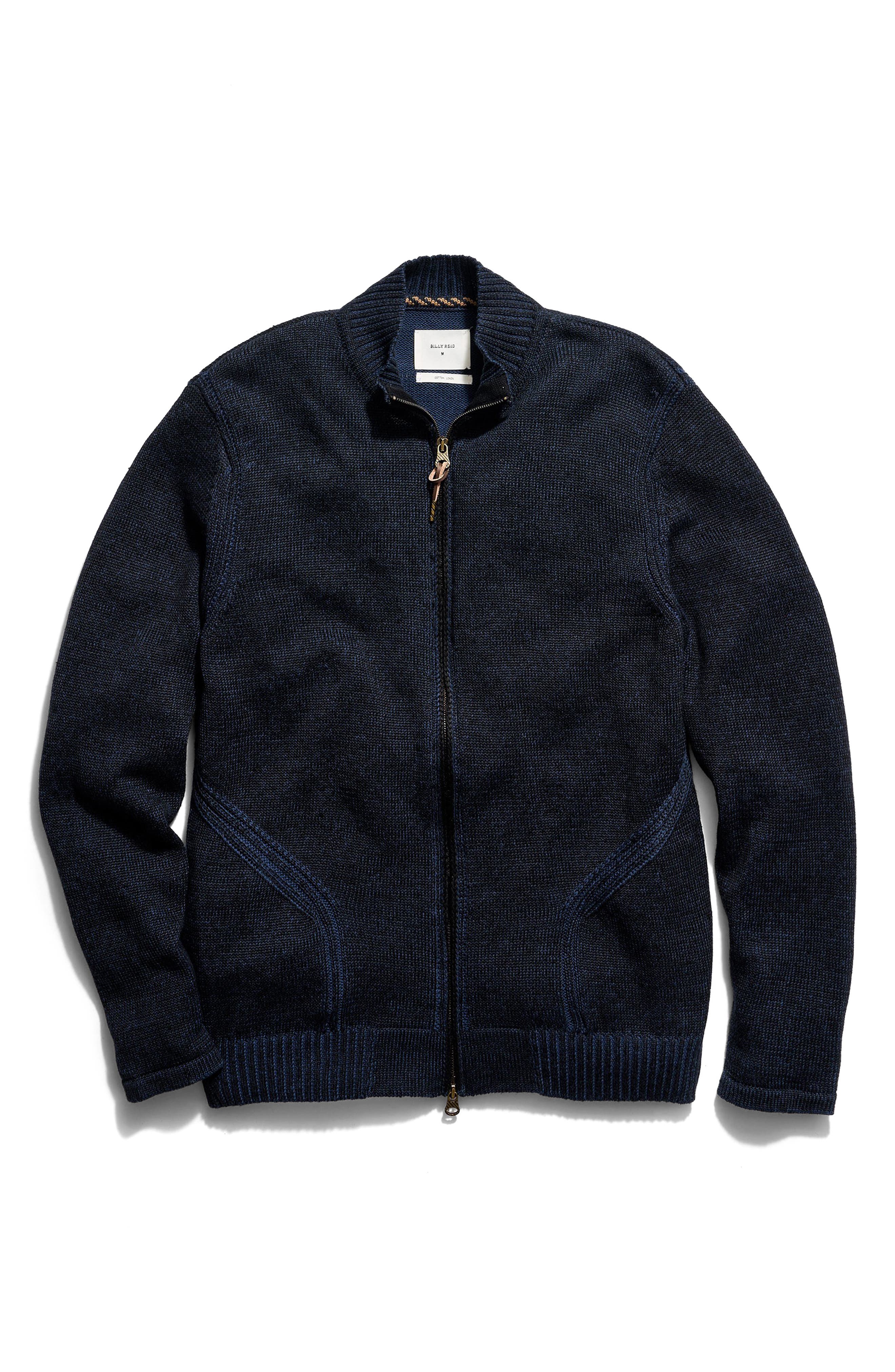 Linen & Cotton Track Zip Cardigan