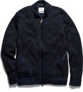 Billy Reid Linen & Cotton Track Zip Cardigan