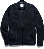 Billy Reid Linen & Cotton Track Zip Cardigan