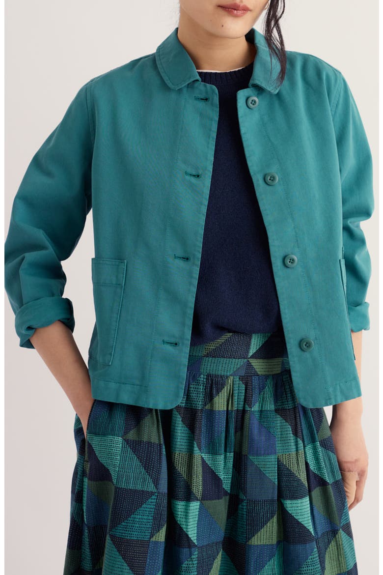 Coombe Lane Cotton Jacket, Main, color, ESTUARY
