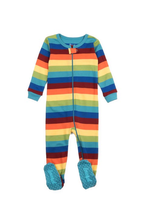 Kids Footed Striped Cotton Matching Family Pajamas (Toddler, Little Kid & Big Kid)