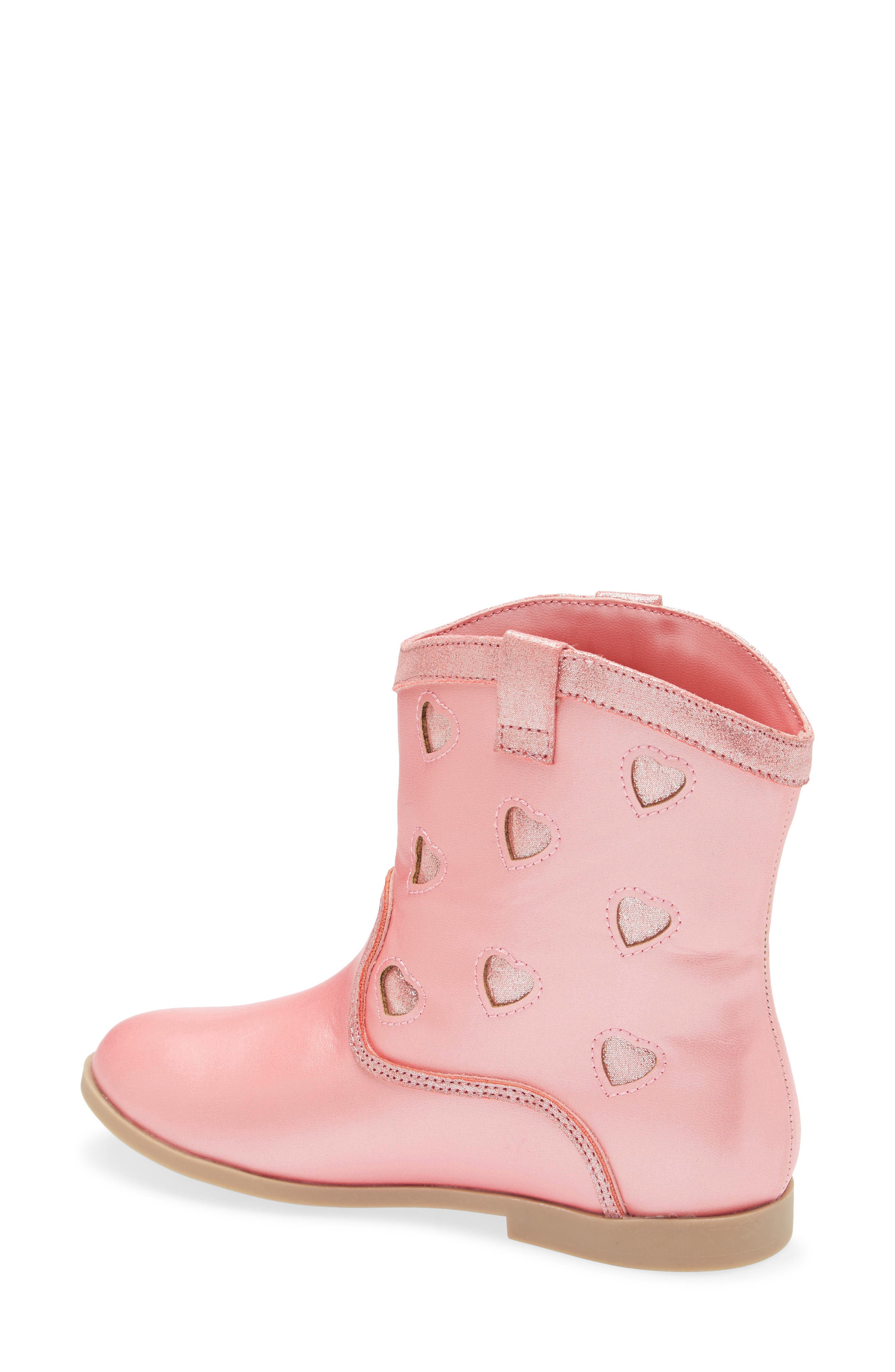 Tucker + Tate Gloria Heart Western Boot, Alternate, color, Pink Multi