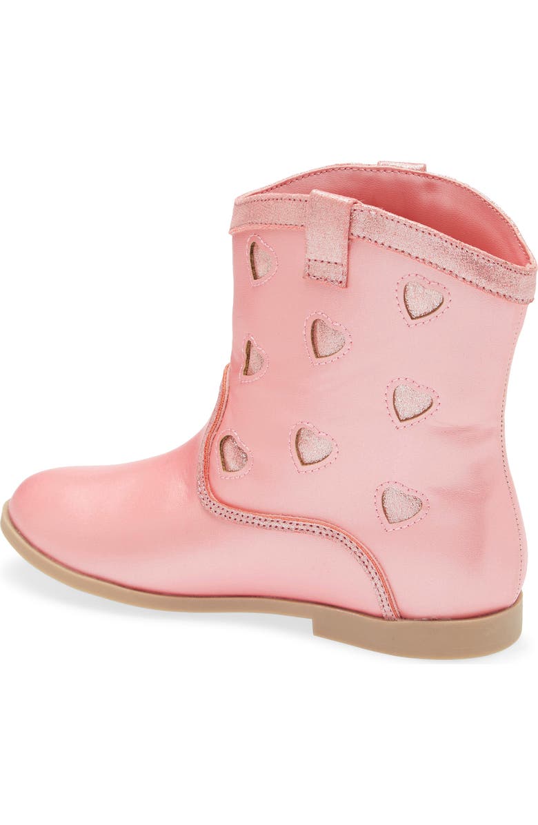 Tucker + Tate Gloria Heart Western Boot, Alternate, color, Pink Multi