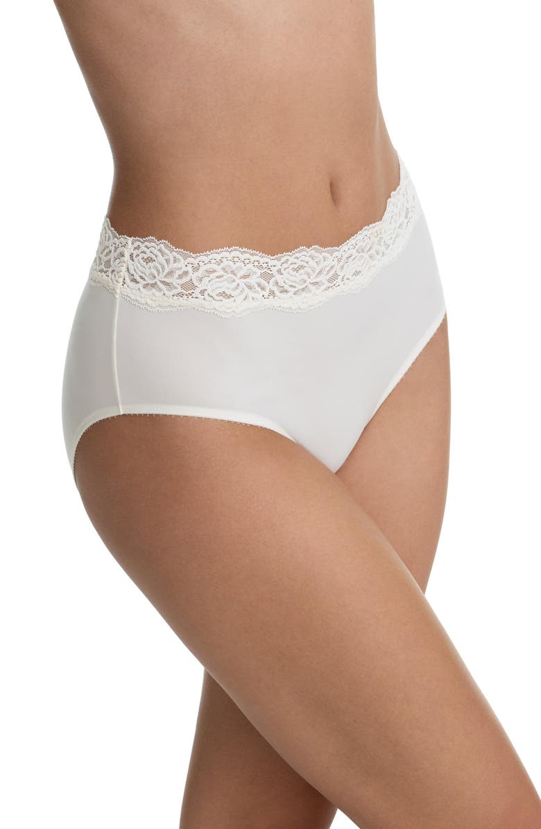 Skarlett Blue Divine Lace Trim Brief, Alternate, color, Whipped Cream