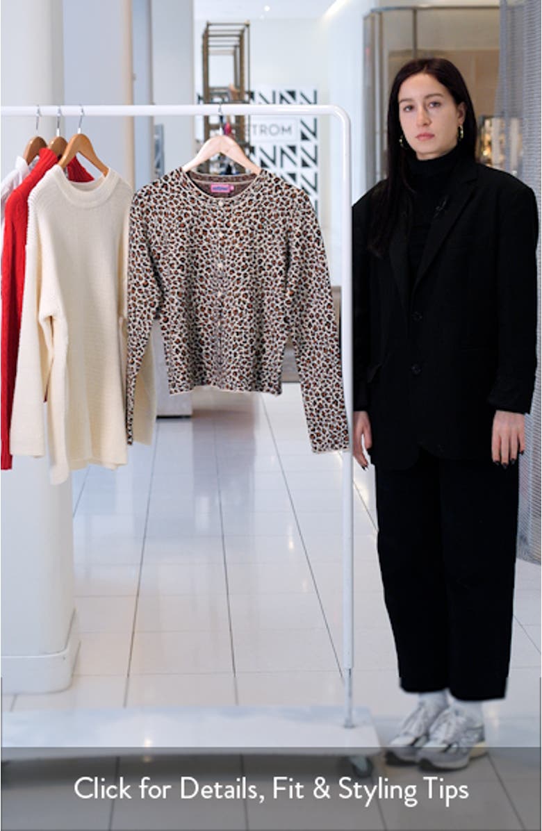 Leopard Print Cardigan, sales video thumbnail