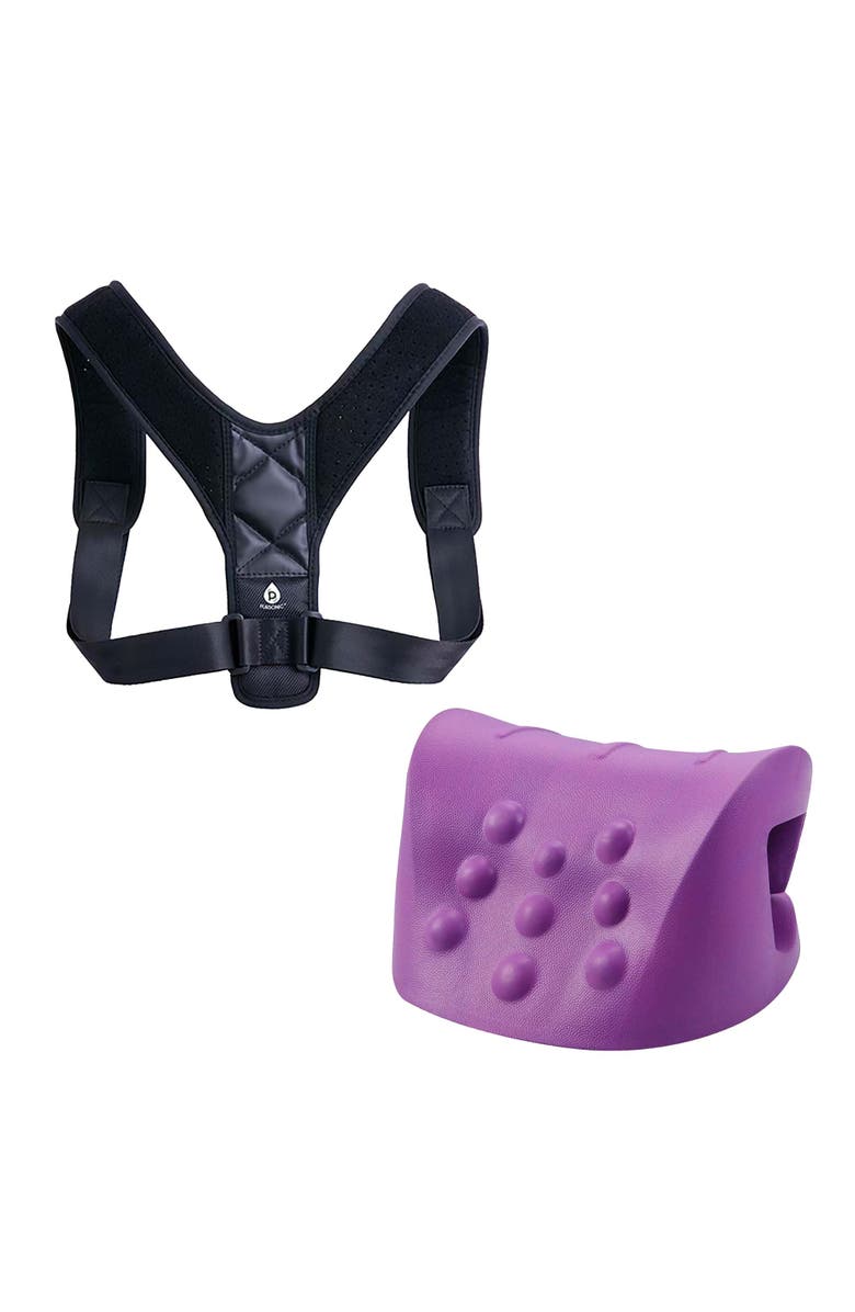 PURSONIC Ultimate Posture and Neck Relief Bundle Adjustable Posture Corrector & Neck and Shoulder Relaxer, Main, color, 3503344102746