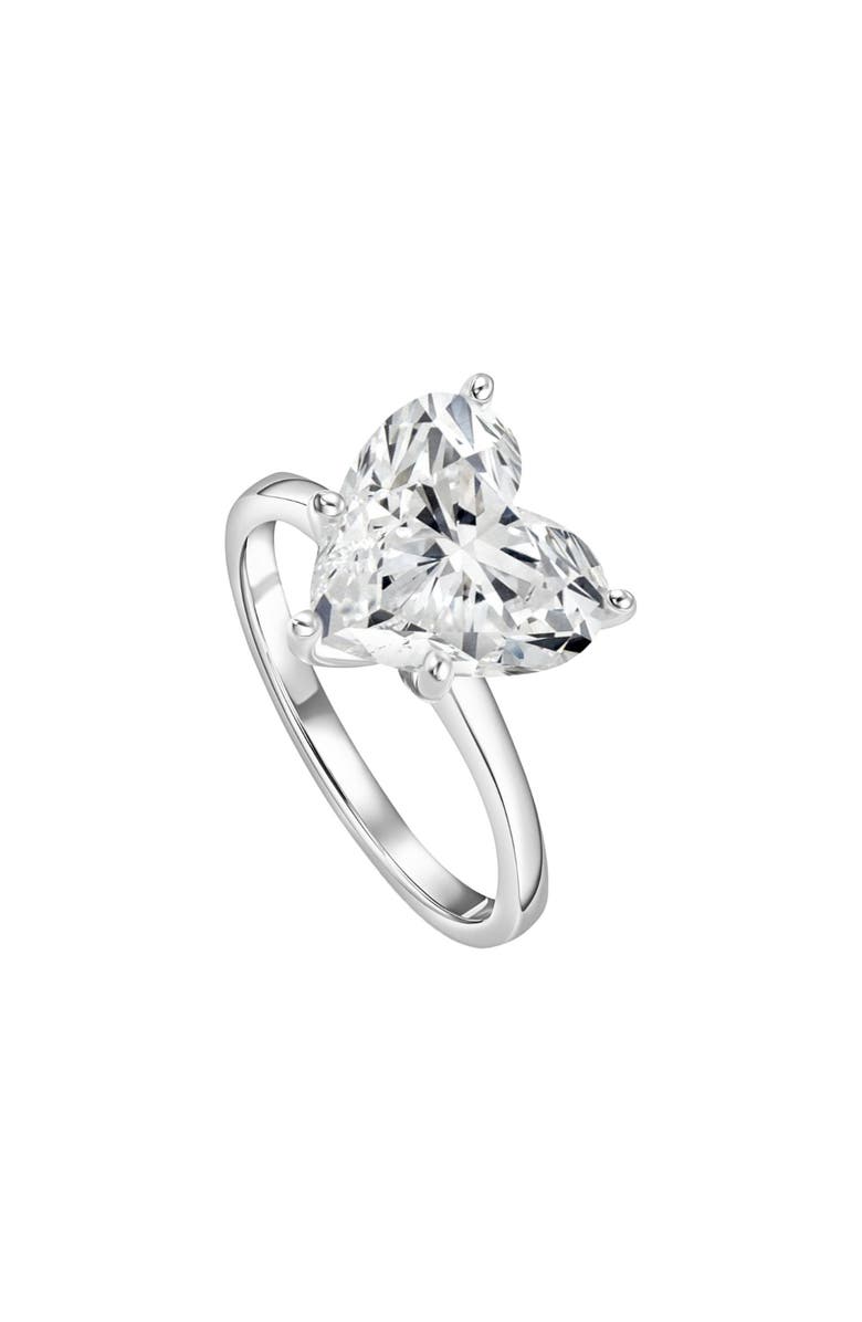 Bliss Diamond Certified 5Ct Heart Shape Solitaire Diamond Engagement Ring Gold Lab Grown, Alternate, color, 