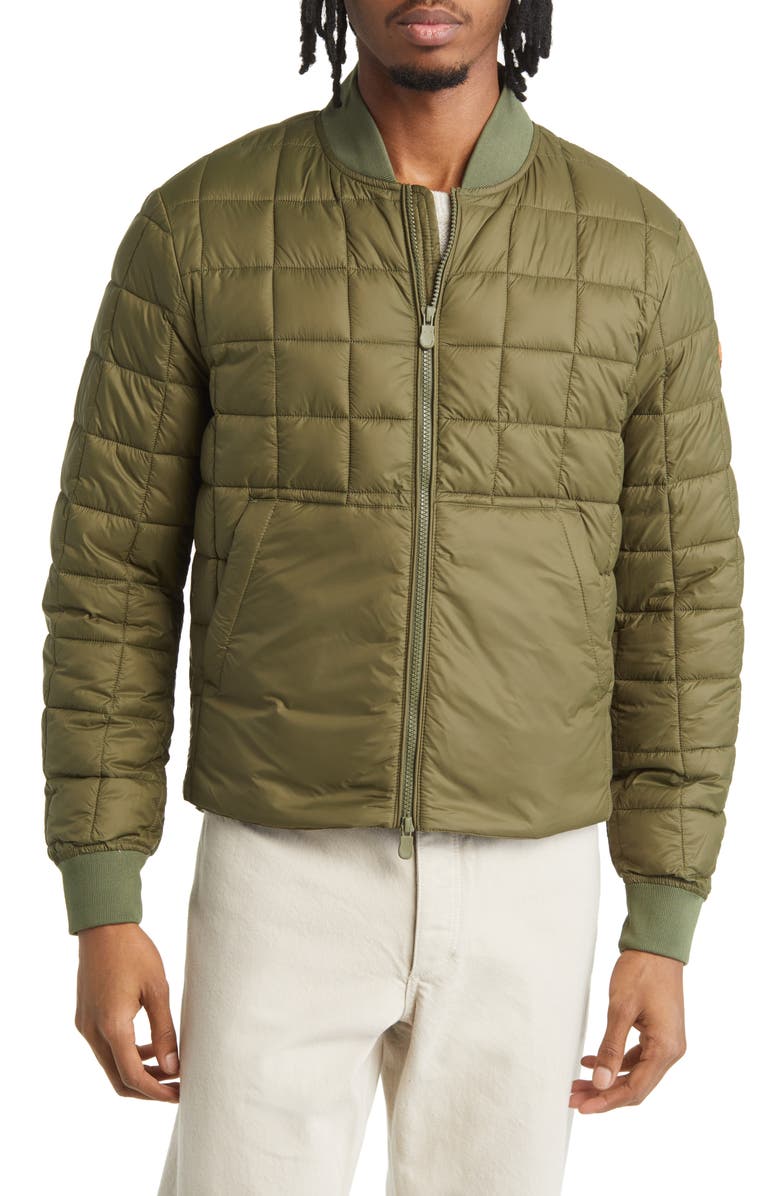 Save The Duck Lazar Quilted Bomber Jacket, Alternate, color, 