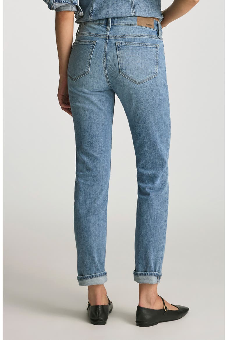 Emma Mid Rise Slim Boyfriend Jeans, Alternate, color, LIGHT BRUSHED FLEX BLUE