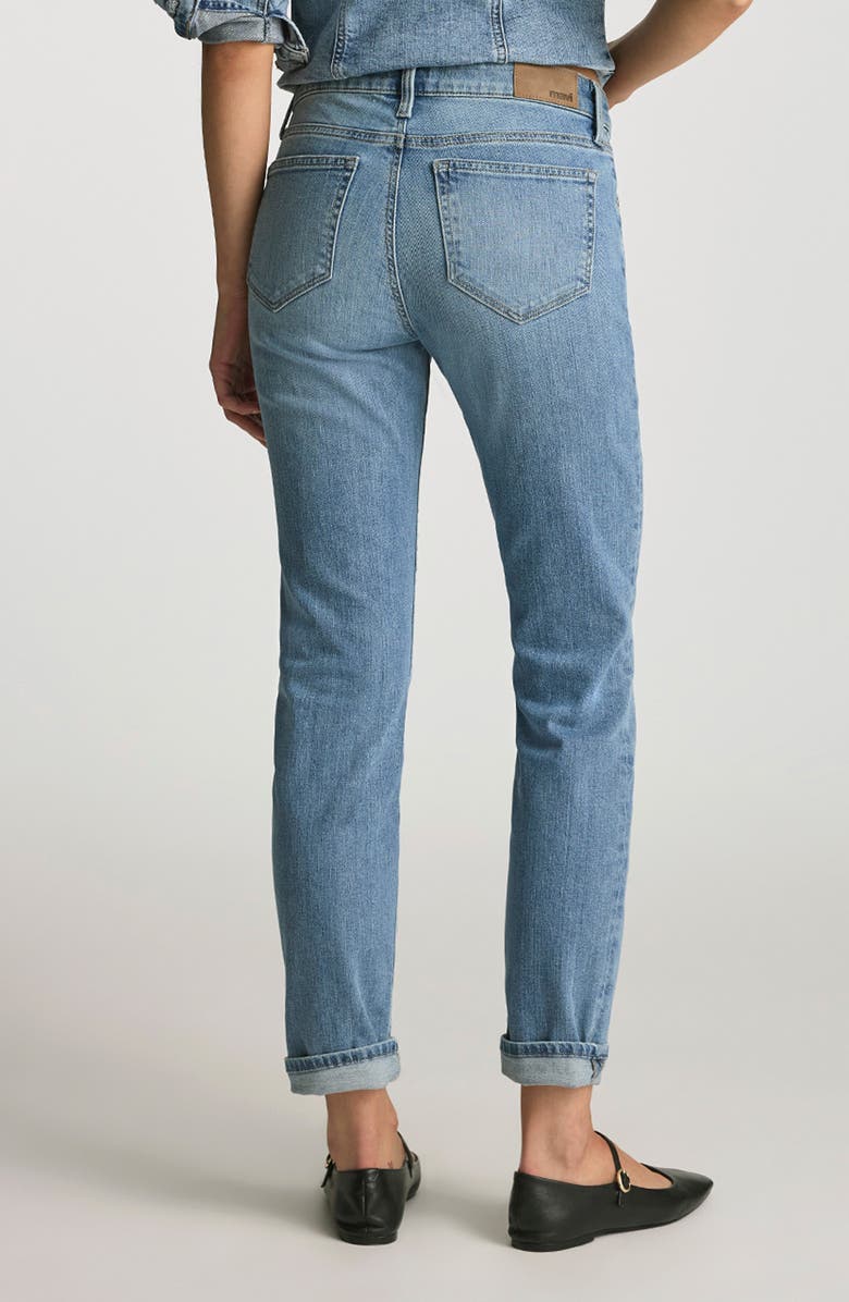 Mavi Jeans Emma Mid Rise Slim Boyfriend Jeans, Alternate, color, Light Brushed Flex Blue