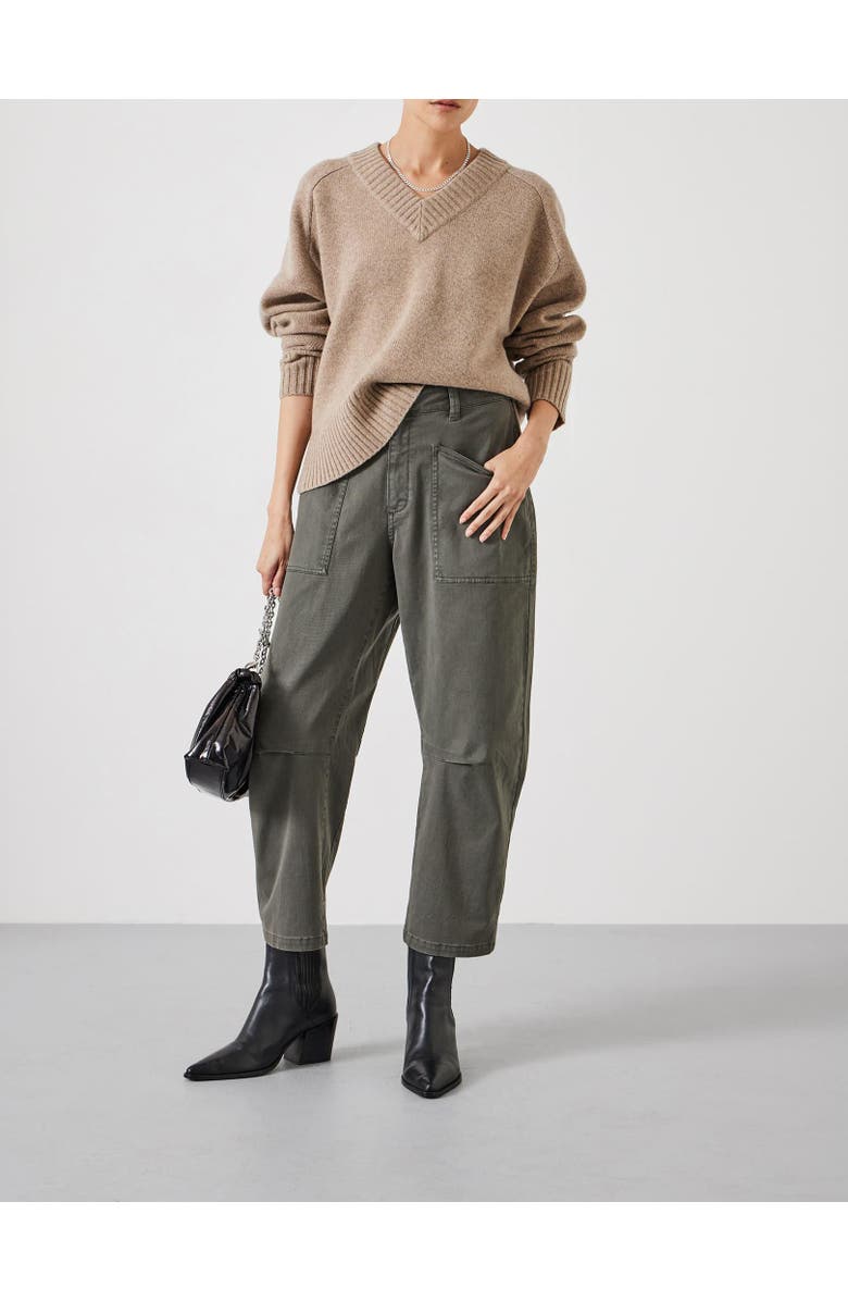 Hush Cordi Barrel Leg Pants, Alternate, color, Dark Khaki Green