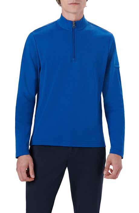 Bugatchi Cotton Quarter Zip Pullover