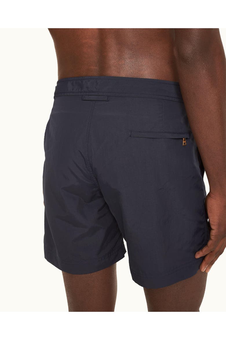 Bulldog Tailored-Fit Swim Shorts, Alternate, color, NIGHT IRIS