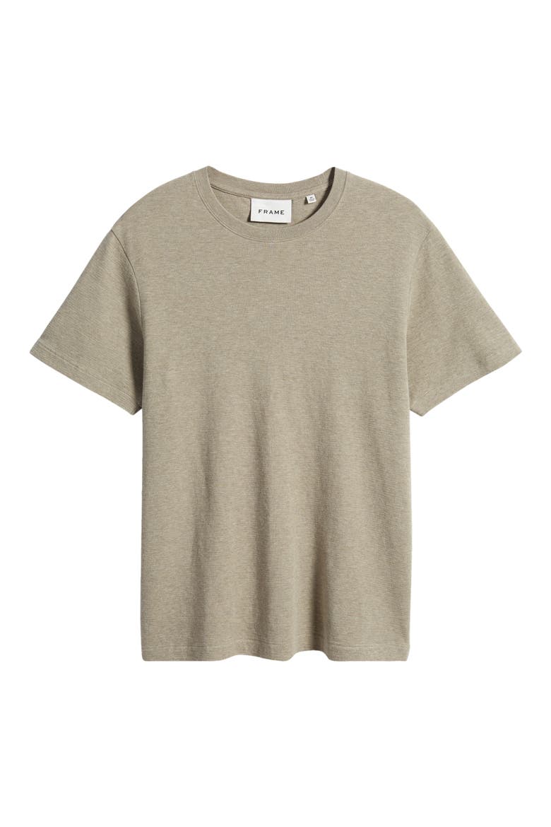 Duo Fold Cotton T-Shirt, Alternate, color, HEATHER DARK BEIGE