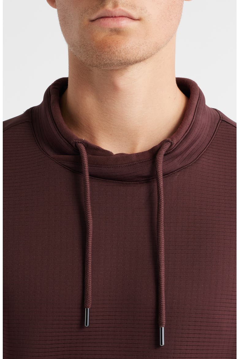 Drayton Crossover Mock Neck Sweatshirt, Alternate, color, BORDEAUX
