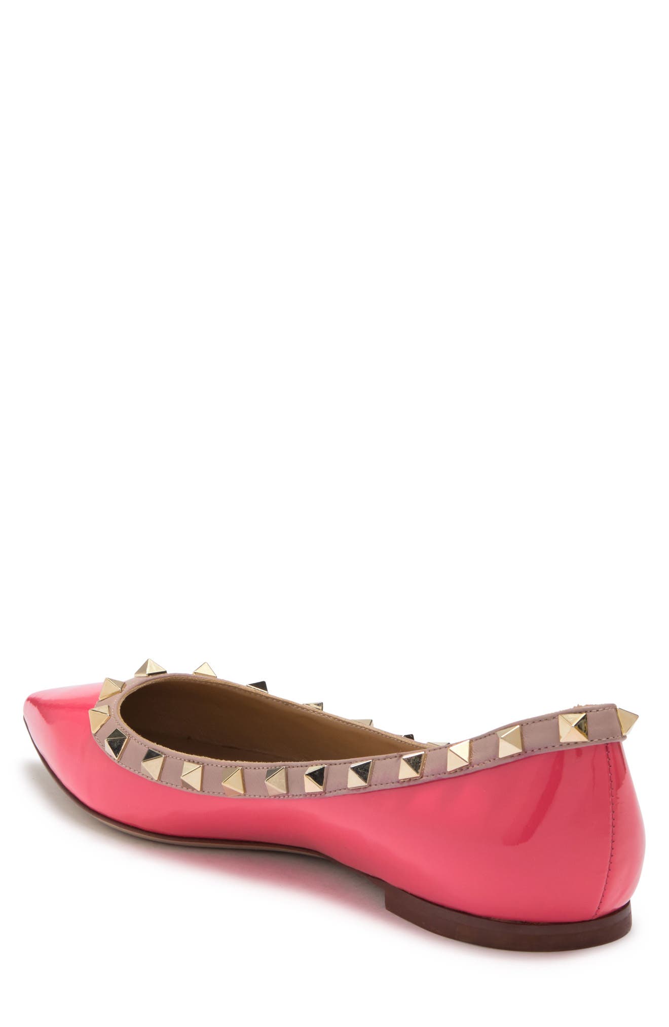 Valentino Garavani 'Rockstud' Flat, Alternate, color, 