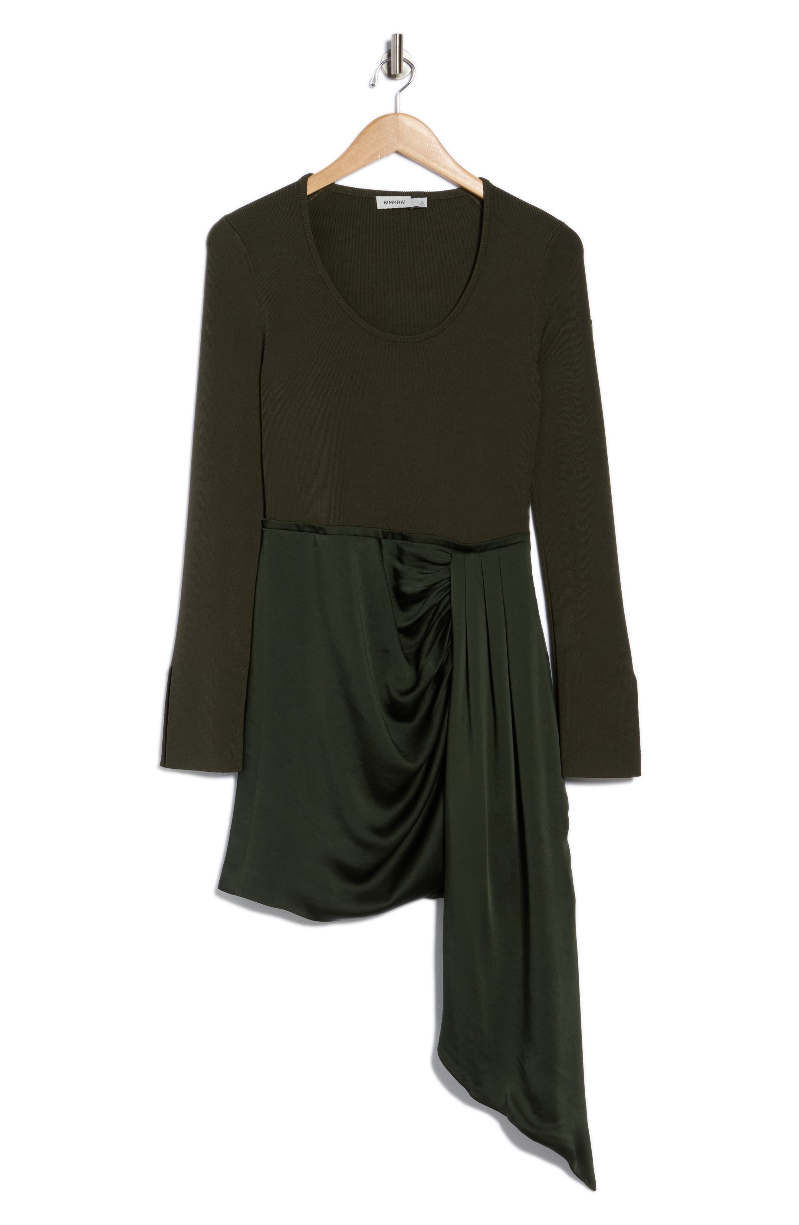 Springer Long Sleeve Mixed Media Dress