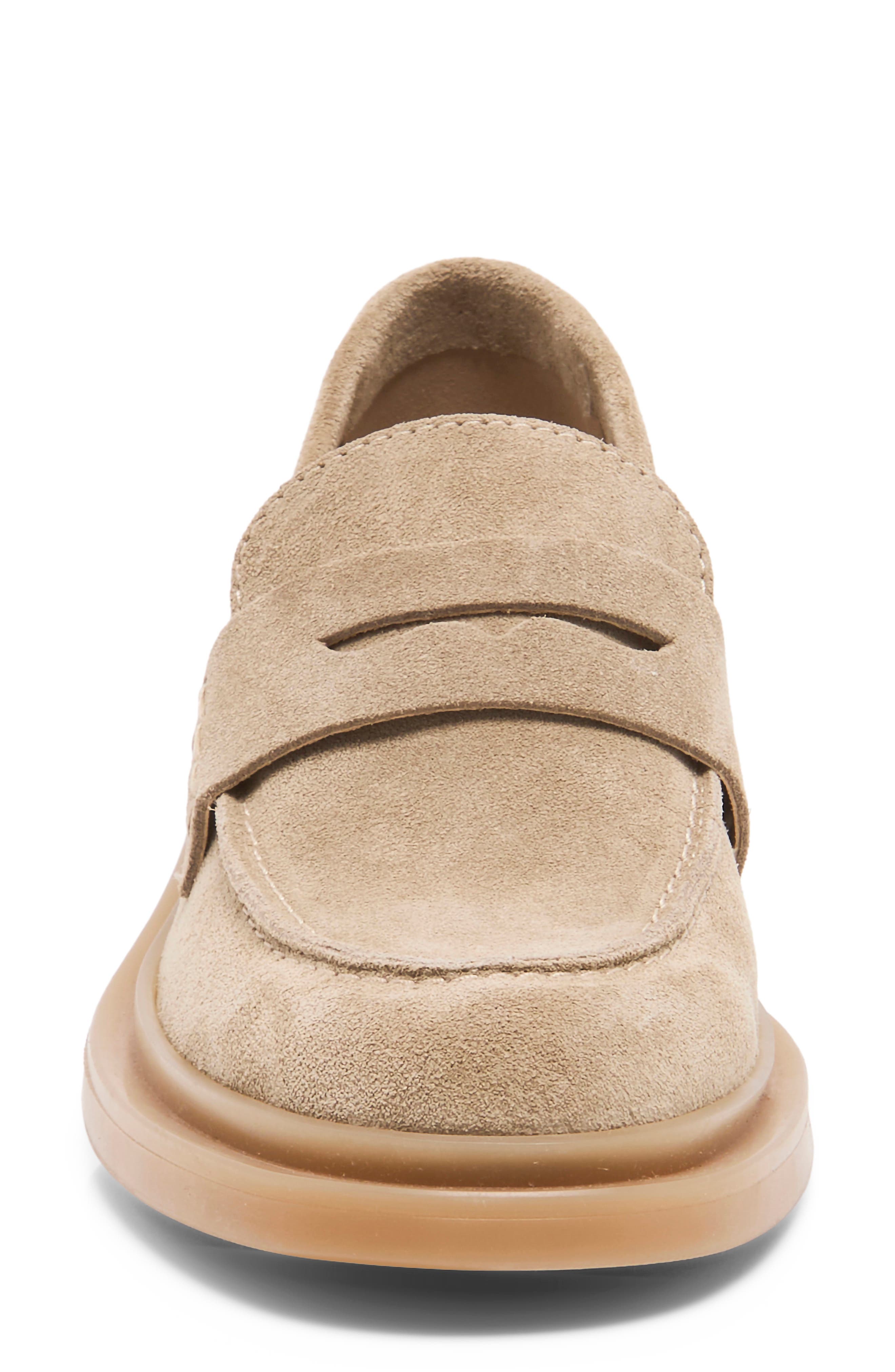 Lana Penny Loafer, Alternate, color, TAUPE SUEDE
