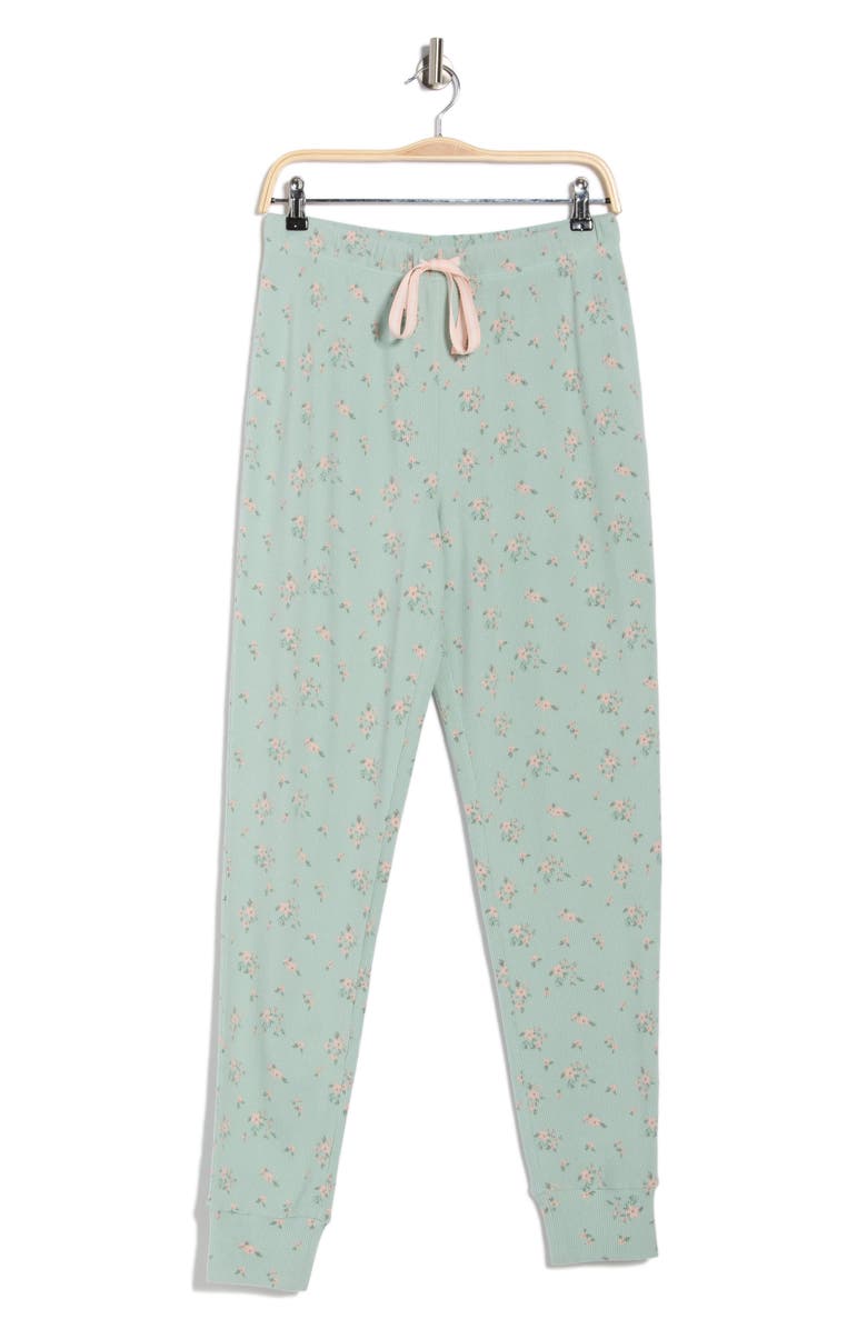 Honeydew Road Trip Pajama Joggers, Alternate, color, Ice Mint Ditsy