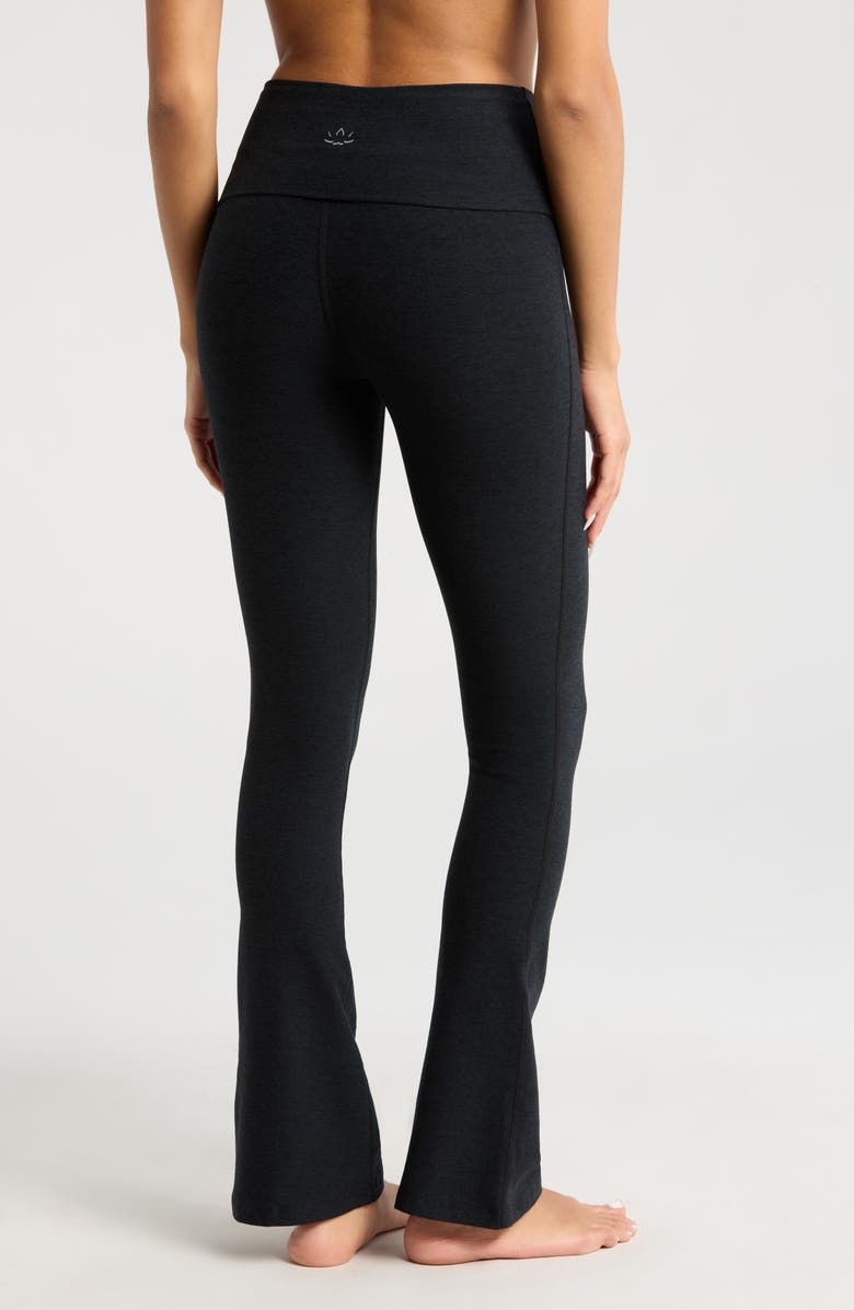 Beyond Yoga Space Dye Foldover Pants, Alternate, color, Darkest Night