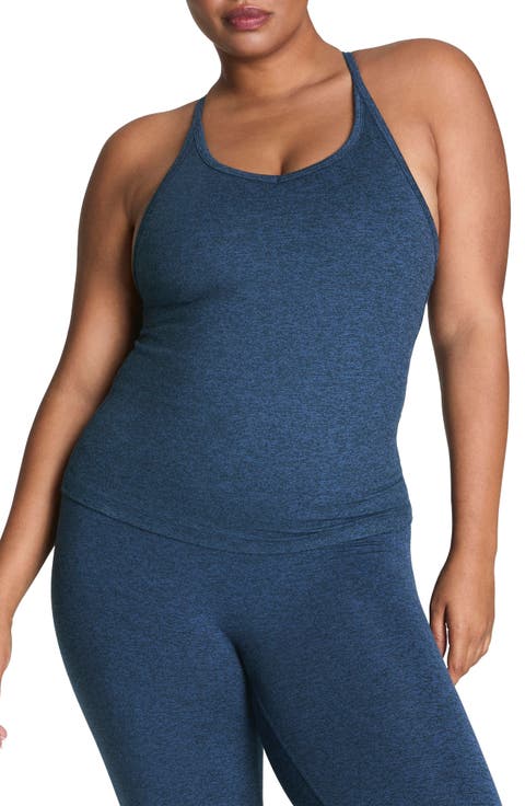 SoftStretch Rib Shelf Bra Performance Tank