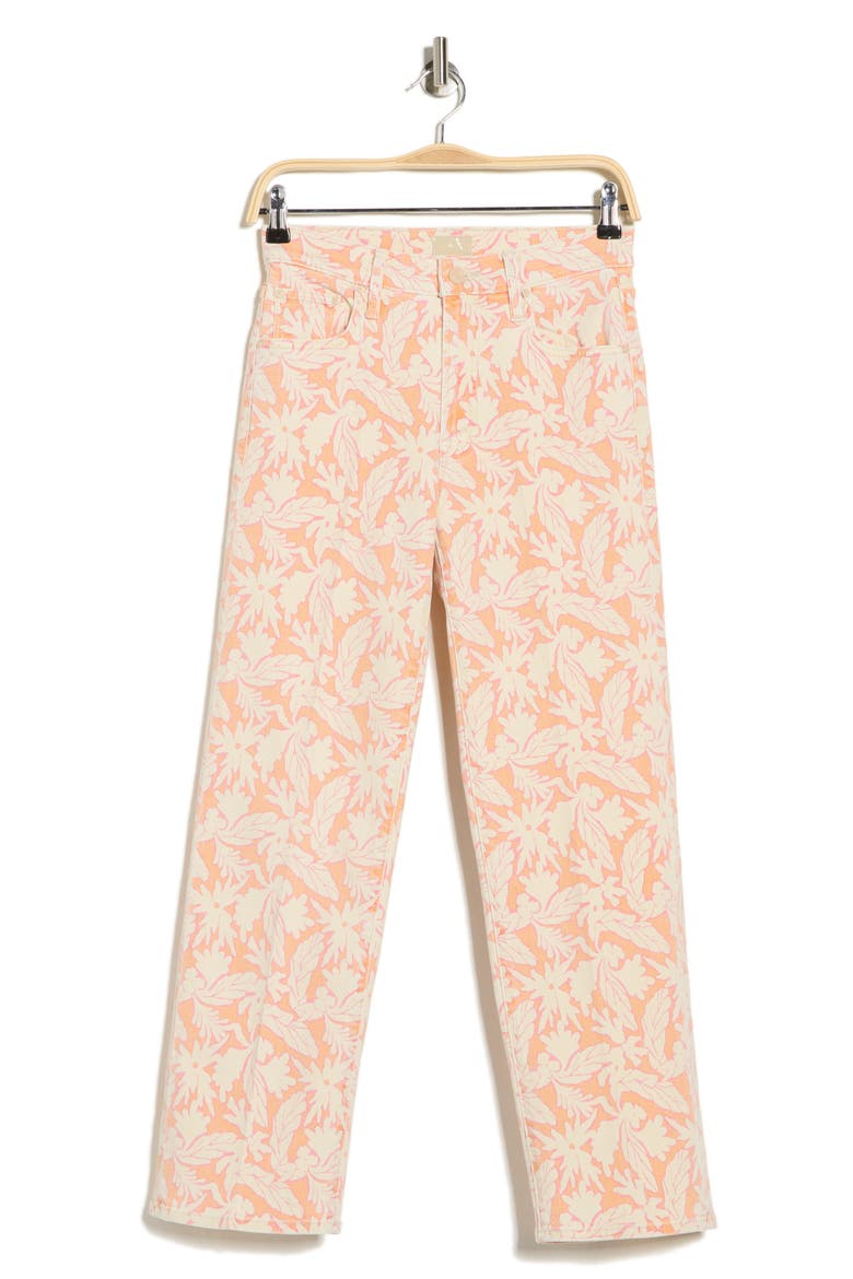 The Mid Rise Rambler Zip Ankle Straight Leg Pants, Alternate, color, CORAL REEF
