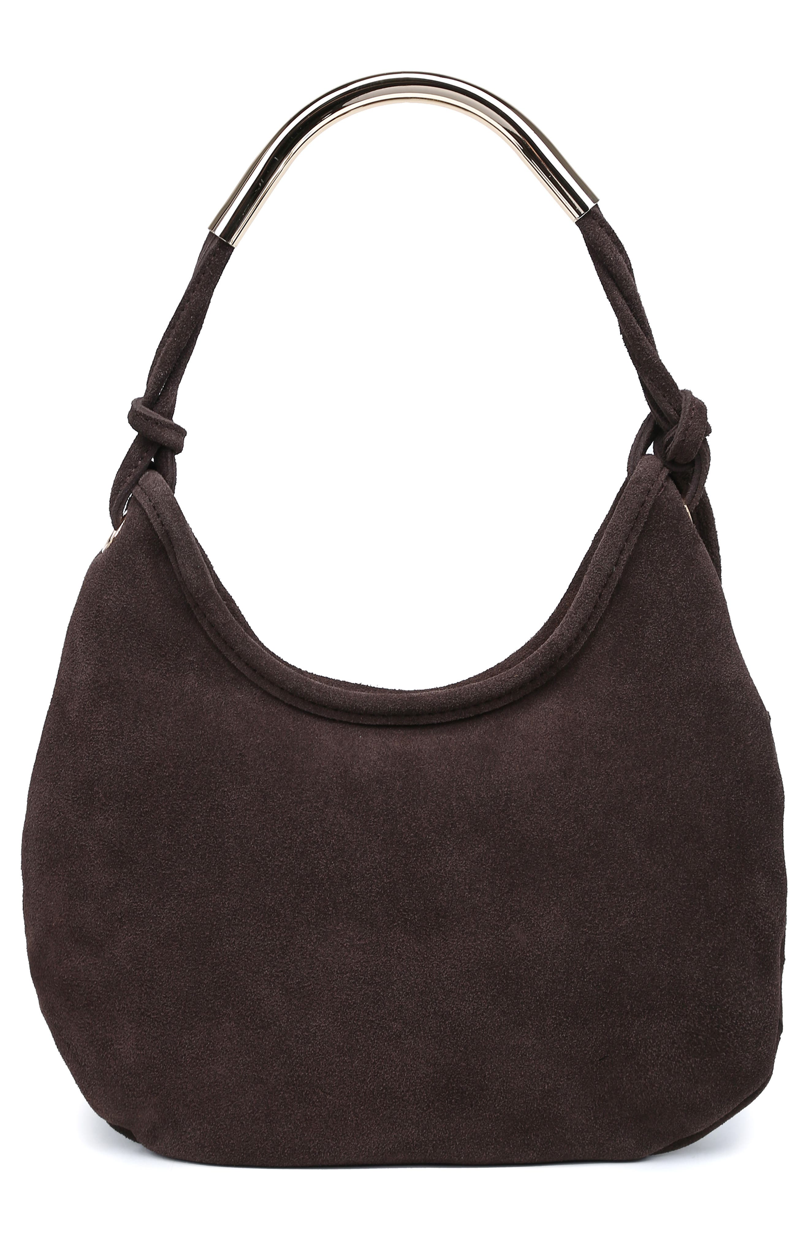 MODA LUXE Woven Leather Shoulder Bag, Alternate, color, Chocolate