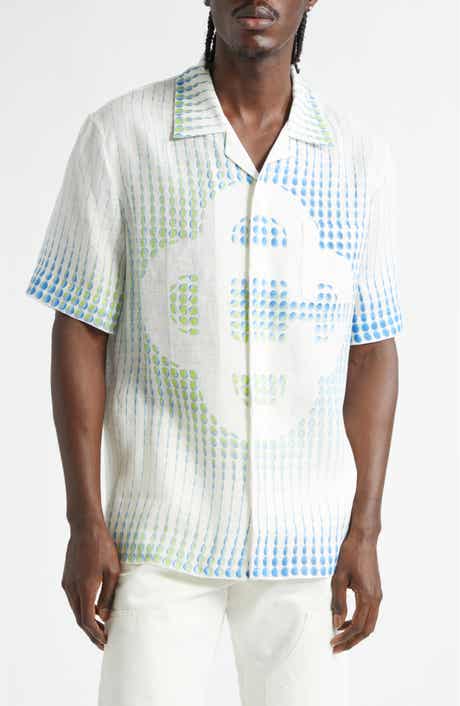 Dots Linen Camp Shirt