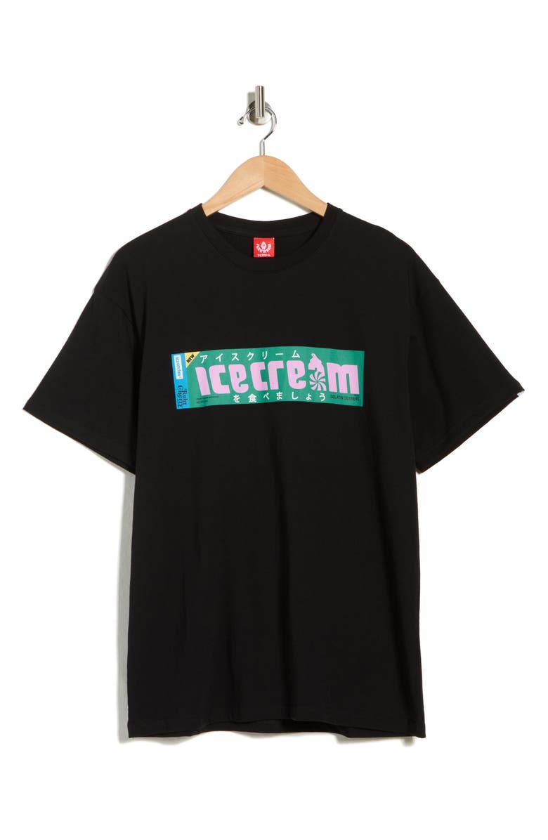 ICECREAM Gelatin Graphic T-Shirt, Alternate, color, Black